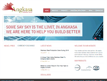 Tablet Screenshot of angkasastainless.com